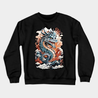 Powerful Japanese Dragon Watatsumi Crewneck Sweatshirt